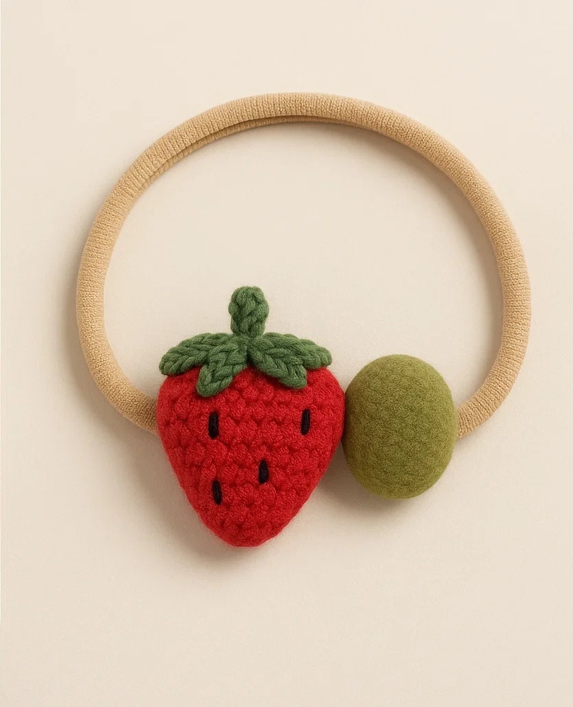 Strawberry Olive Baby Headband